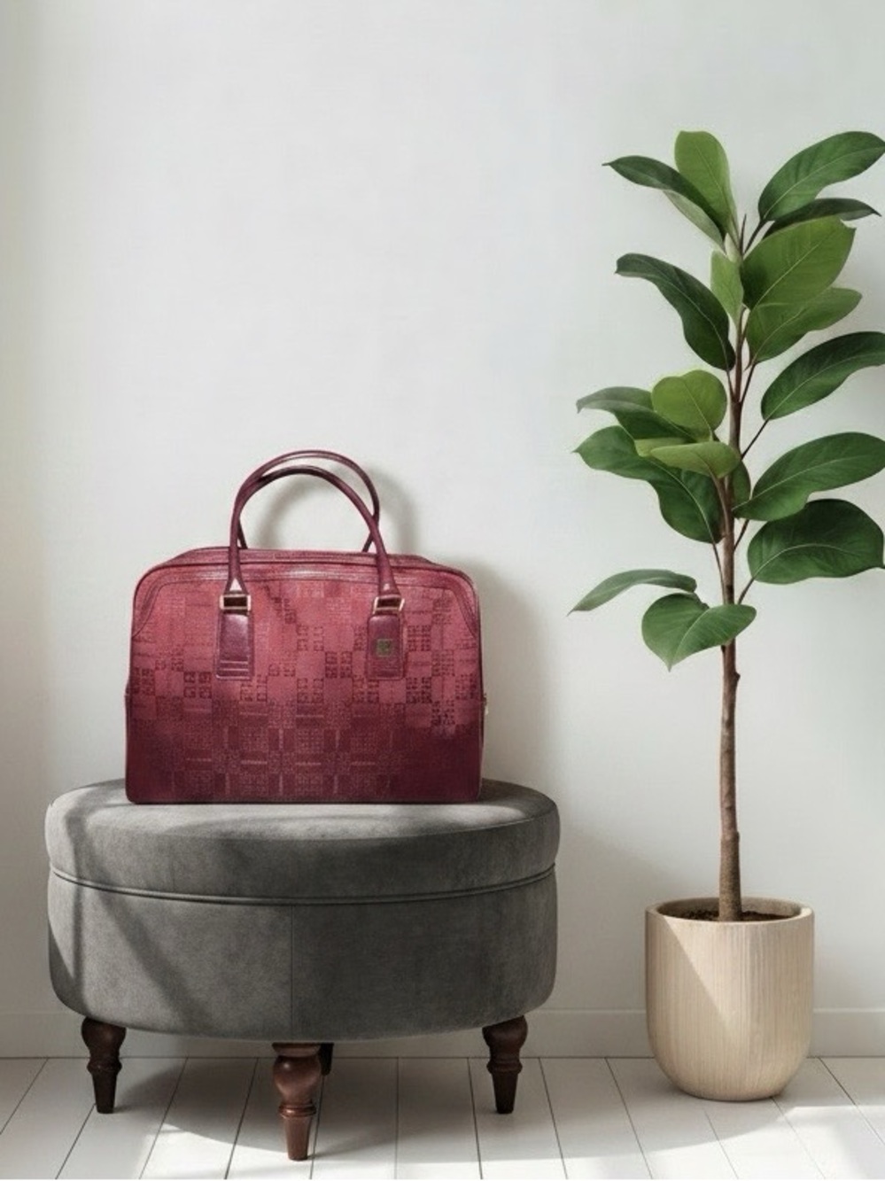 GIVENCHY Rare Vintage hand bag - travel bag - small weekender - Picture 16 of 16